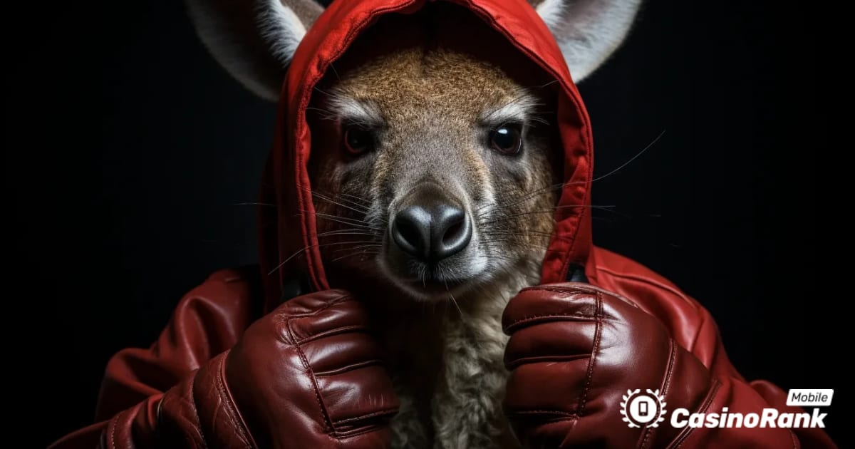 Alcanza la cima del combate de boxeo en Kangaroo King de Stakelogic